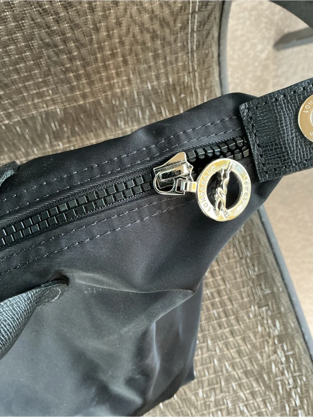 Longchamp Black Le Pliage Small Tote